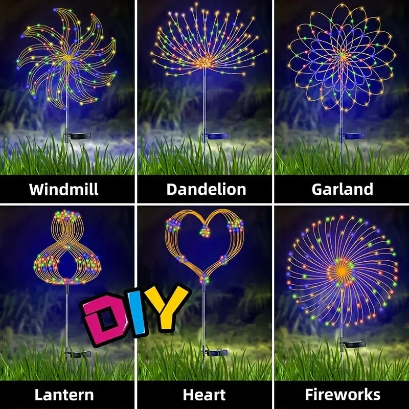 Solar Fireworks Light